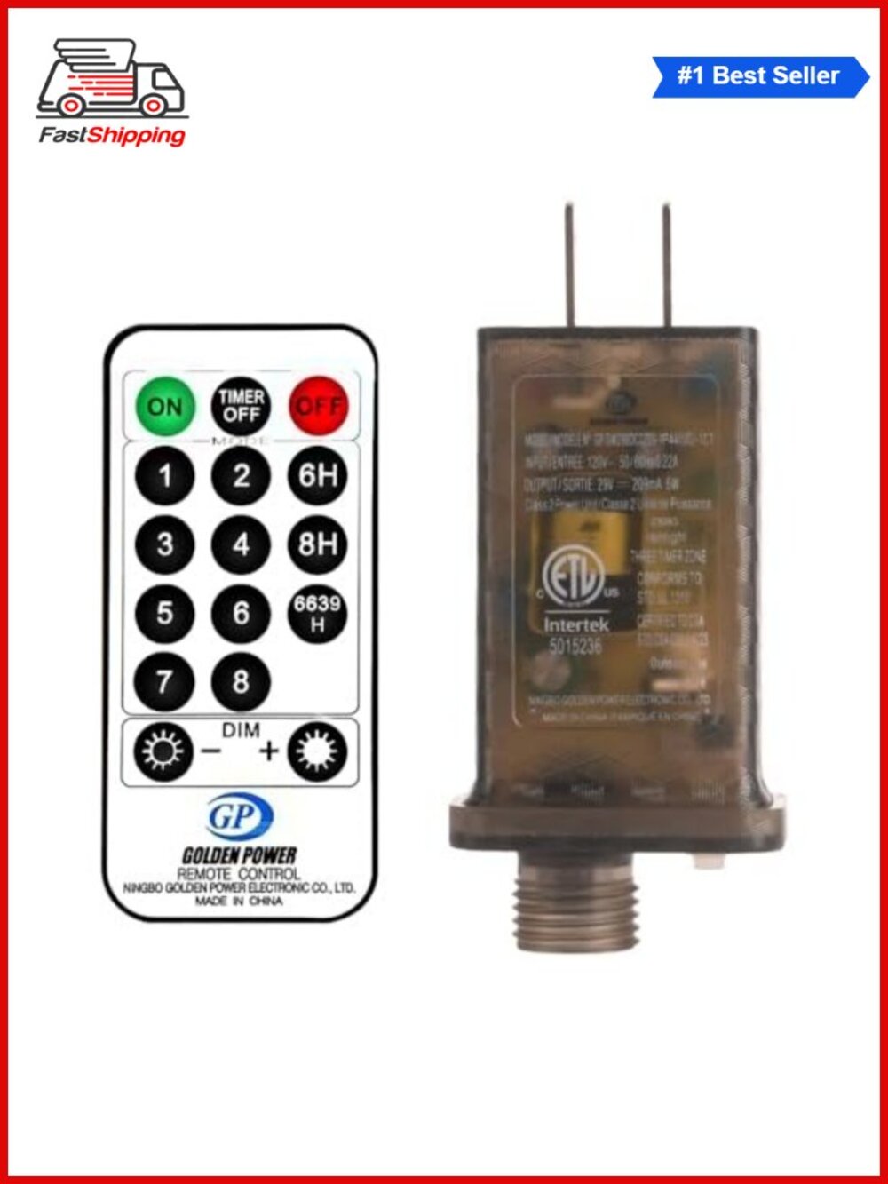 🎅 8 Lighting Modes Remote Control UL Plug for Christmas String Lights